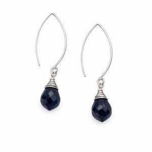 HT3384 Sapphire Hook Earrings